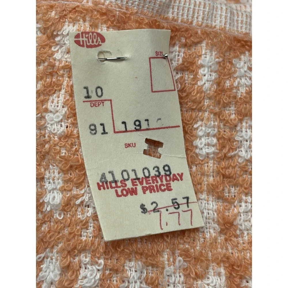 Cannon/St Mary's/Fieldcrest MillsPeach Bath Towel/Washcloth/Cotton Vtg Retro MCM